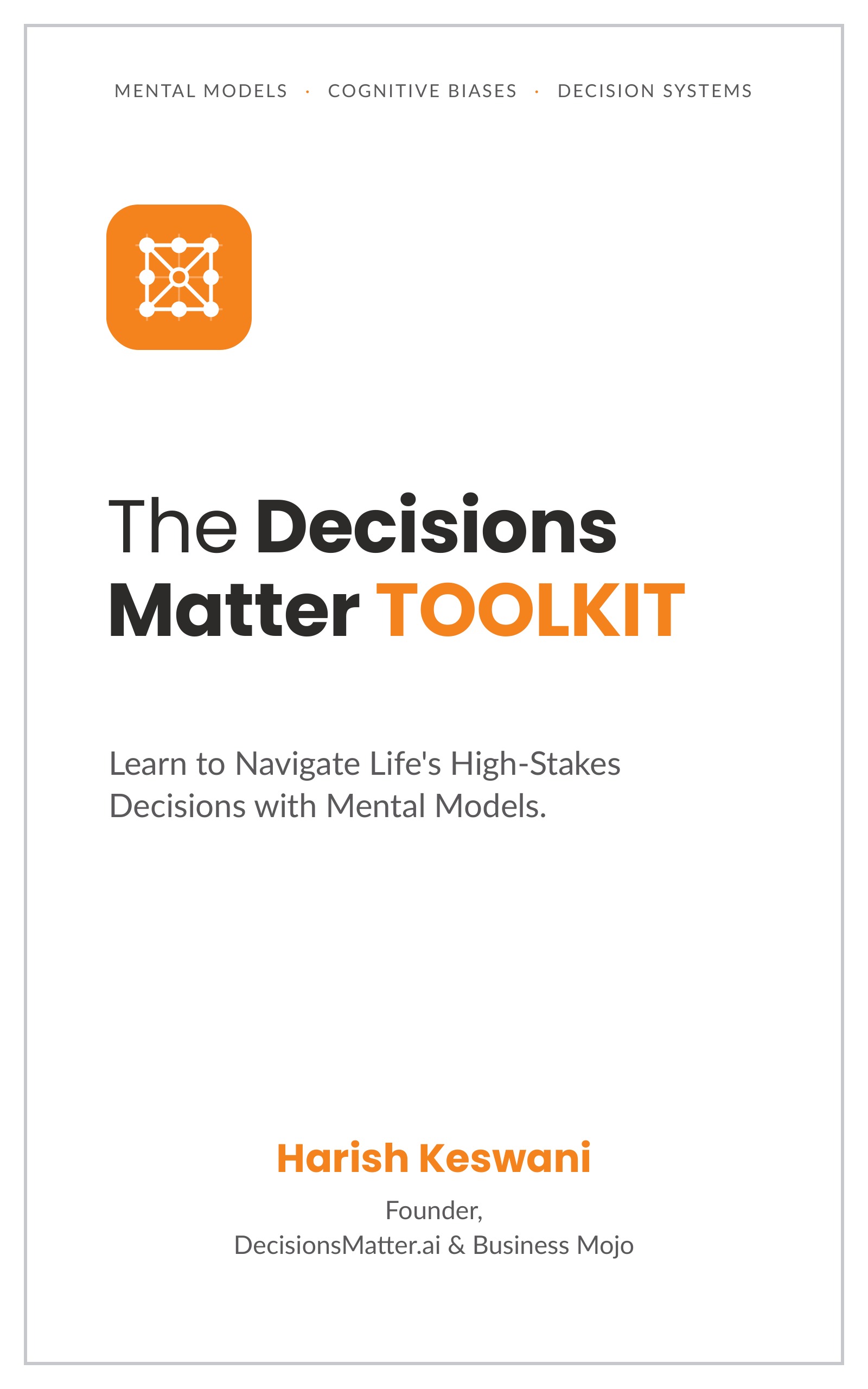 The Decisions Matter Toolkit — book cover